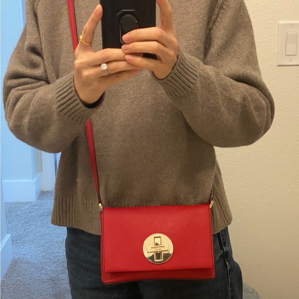 Kate Spade Red Crossbody Bag - Like New